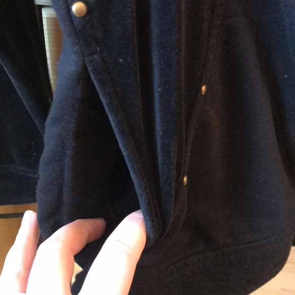 St. John Hoodie with Velour and Stud Details Size Medium - Picture 3 of 6